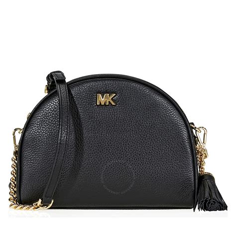 michael kors ginny leather crossbody bag black|Michael Kors Ginny Crossbody Bag .